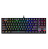 Compact Tactile Gamer Keyboard - 87 Keys, Green Switch