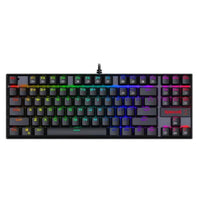 Compact Tactile Gamer Keyboard - 87 Keys, Green Switch