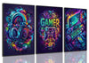Gamer's Trio Canvas Art Set: Unframed 12x16in