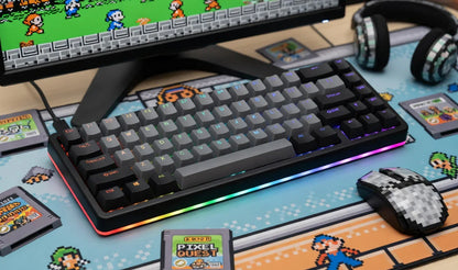 Drop ALT High-Profile Mechanical Gaming Keyboard | 65% 67 Keys | Hot-Swappable | Cherry MX Brown | RGB LED Backlit | USB-C | Doubleshot PBT | Aluminum Frame | Programmable Macros