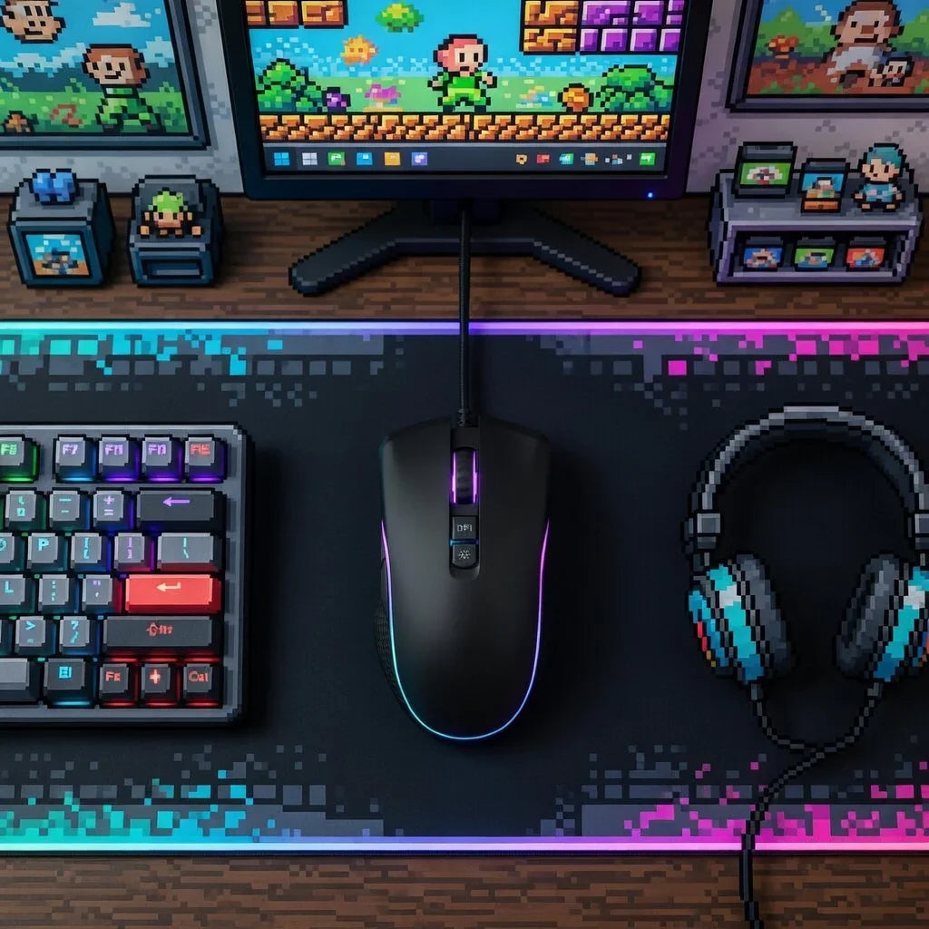ONN Wired USB Gaming Mouse | Adjustable DPI | Backlit | 7 Buttons