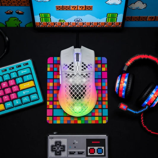 SteelSeries Aerox 3 Wireless Gaming Mouse | Ghost Edition | 68g Ultra-Lightweight | Quantum 2.0 Wireless