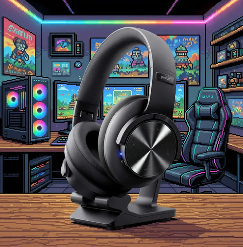 Picun B8 Wireless Bluetooth Headphones | Up to 120Hr Battery | 3 EQ Modes | Game Mode | Foldable