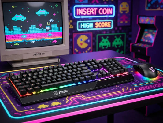 MSI Vigor GK30 Combo | 6-Zone RGB Gaming Keyboard | GM11 Gaming Mouse | Water Repellent | Splash-Proof | 5000 DPI