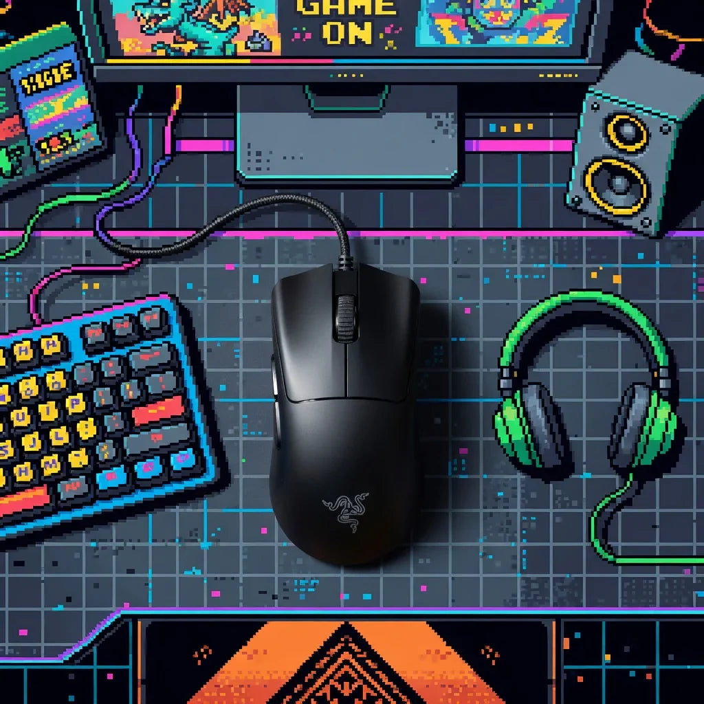 Razer DeathAdder V3 Wired Gaming Mouse | Ultra-Lightweight | 6 Buttons | Black