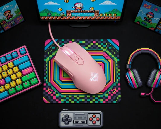 Lomiluskr AJ52 RGB Wired Gaming Mouse | 7 Programmable Buttons | RGB | 200–4800 DPI Adjustable