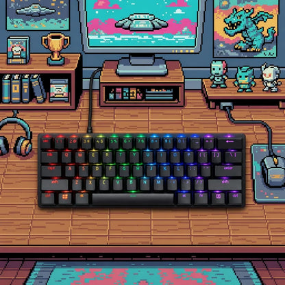 Razer Huntsman Mini 60% Optical Gaming Keyboard | Clicky Optical Switches | Black | RGB