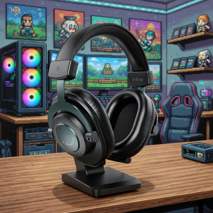 FIFINE H8 Studio Wired Headphones | Over-Ear | 9.8ft Cable | 3.5mm & 6.35mm Plug