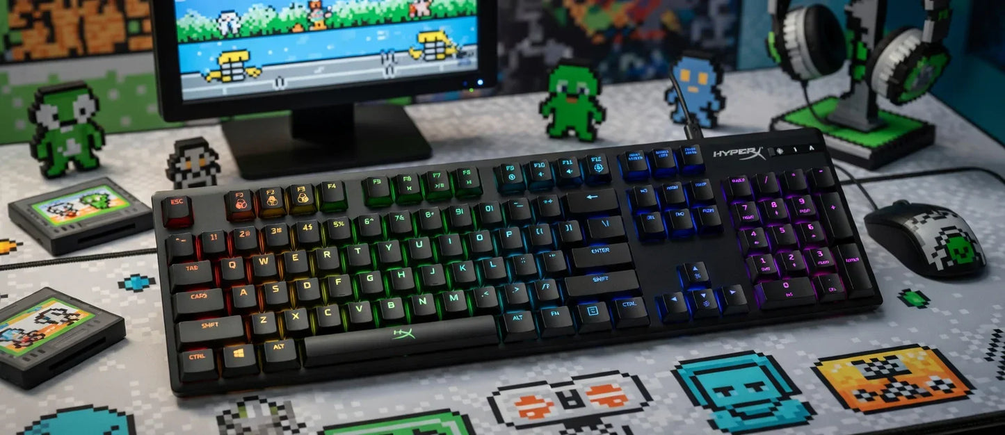 HyperX Alloy Origins Mechanical Gaming Keyboard | Compact | RGB LED Backlit | Macro Customization | Linear Red Switches