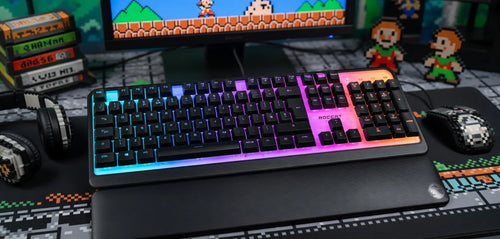 ROCCAT Magma Gaming Keyboard | Silent Membrane Switches | 5-Zone AIMO RGB | Top Plate | Detachable Palm Rest
