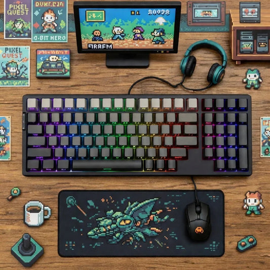 MageGee LIGHT100 Wireless Mechanical Keyboard | Tri-Mode | Gasket Mount | Hot-Swappable | Creamy Switches