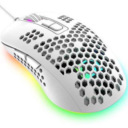 Zendure Mini Ultralight Wired Gaming Mouse | Honeycomb Shell | Lightweight | RGB Backlit | 4 DPI Levels