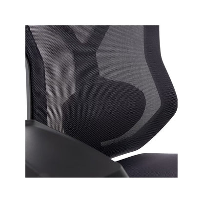 Ergonomic gaming chair with breathable mesh back and lumbar support for comfort during long sessions