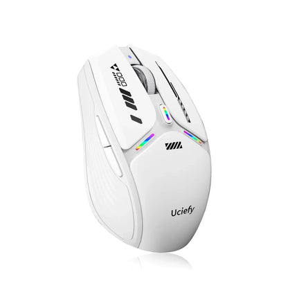 Wireless LED Gaming Mouse 2.4G Optical Rechargeable Silent Mice with USB Receiver Black