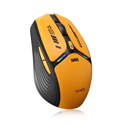Wireless LED Gaming Mouse 2.4G Optical Rechargeable Silent Mice with USB Receiver Black