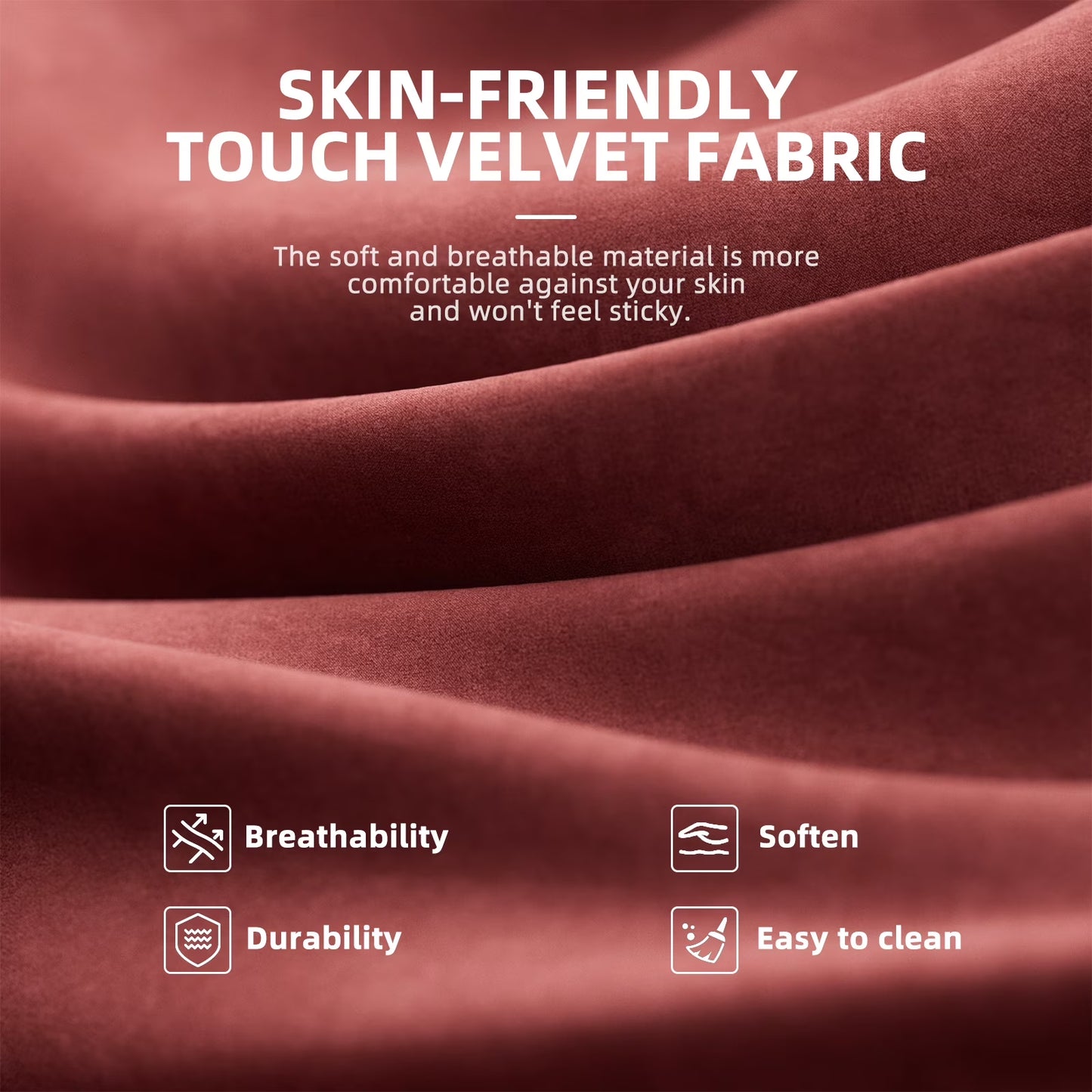 Soft skin-friendly velvet fabric for gaming apparel, breathable, durable, and easy to clean