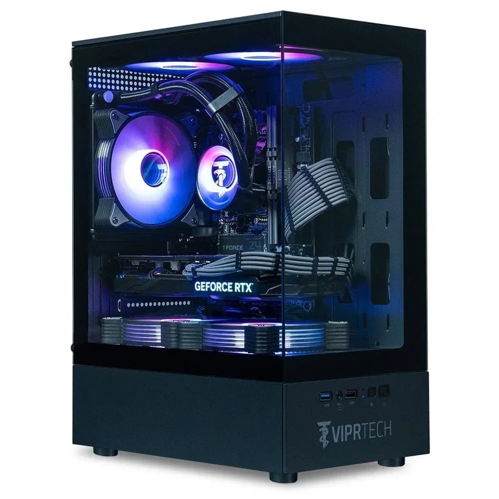 Stryker 4.0 Liquid-Cooled PC - AMD Ryzen 7 (4.4Ghz), RTX 5060 8GB, 16G DDR4, 1TB SSD, White