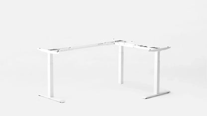 Desk 2 L-Shaped Standing Desk Triple Motor 77 X 64 White - Black