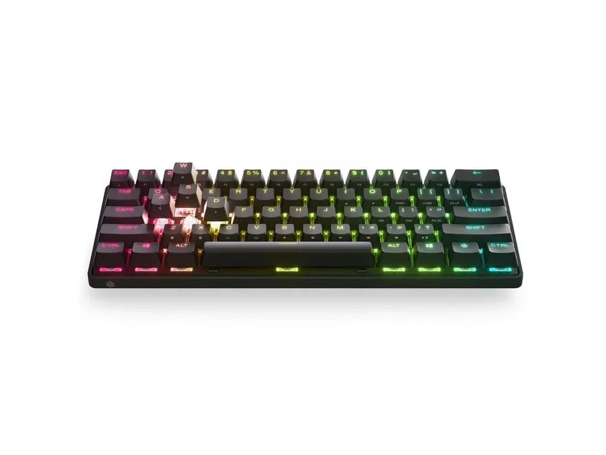RGB mechanical gaming keyboard with 8-bit retro style and backlit keys on Byte Style
