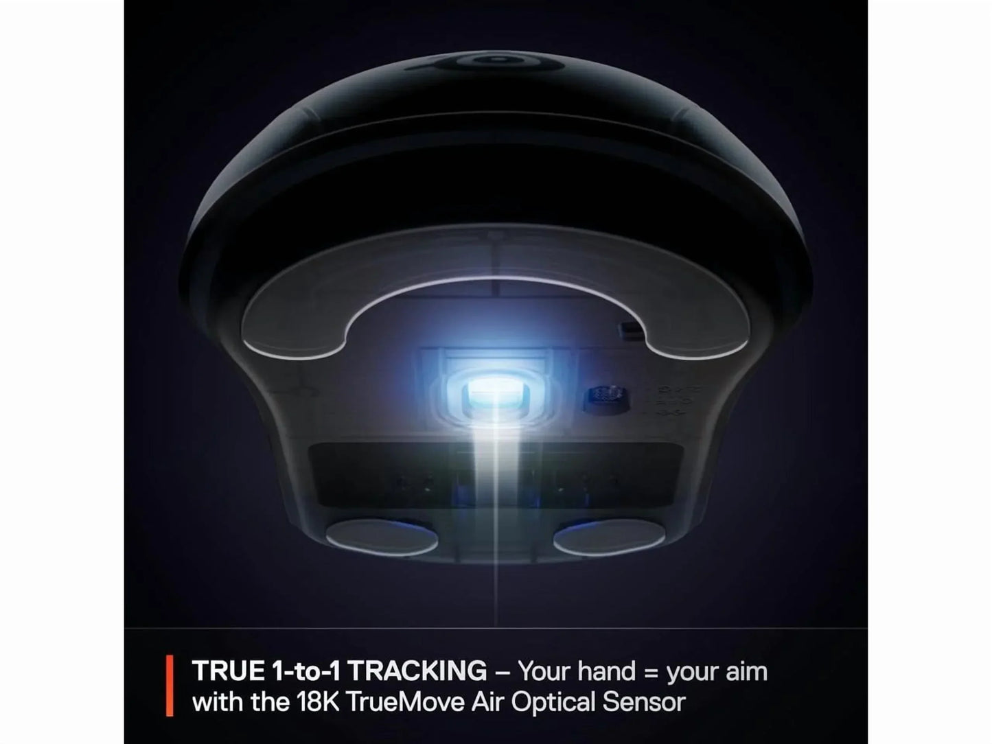 Rival 3 Wireless Gen 2 Gaming Mouse — 2.4Ghz and Bluetooth — 18000 DPI Truemove Air Optical Sensor — 60 Million Click Durability — Light-Weight — 100% PTFE Feet — White