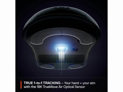 Rival 3 Wireless Gen 2 Gaming Mouse — 2.4Ghz and Bluetooth — 18000 DPI Truemove Air Optical Sensor — 60 Million Click Durability — Light-Weight — 100% PTFE Feet — White