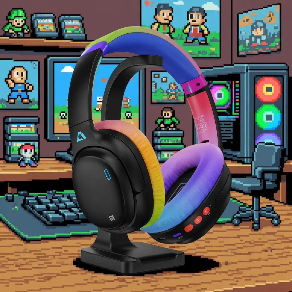 Ankbit E700 Wireless Headphones | LDAC | Bluetooth 5.1 | 60+ Hr Playtime