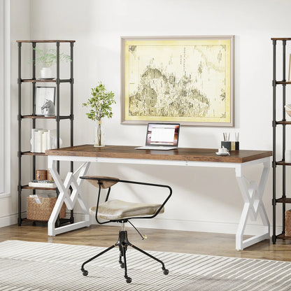 63-In Large Executive Desk, Home Office Computer Desk