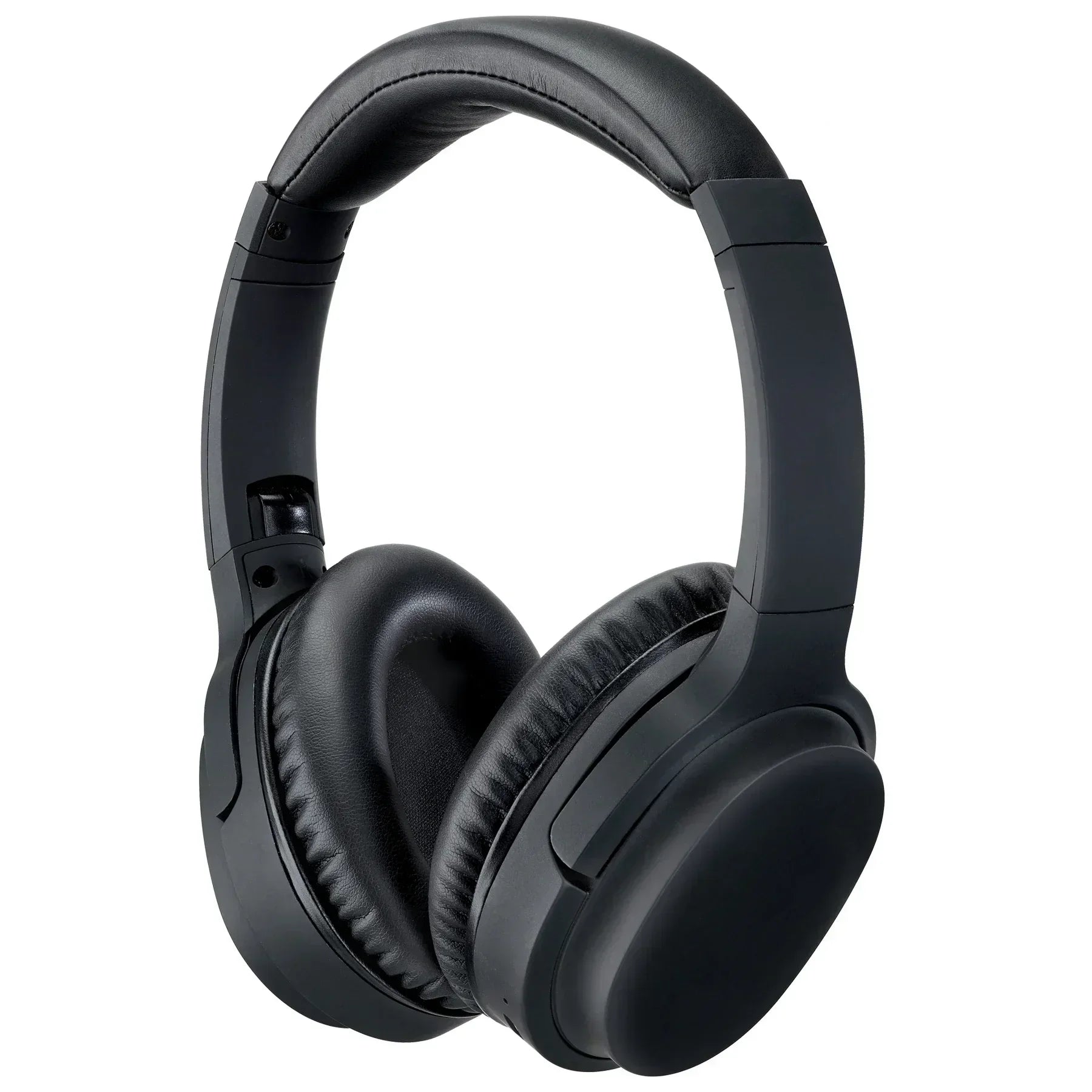 Black over-ear wireless gaming headset with cushioned ear pads
