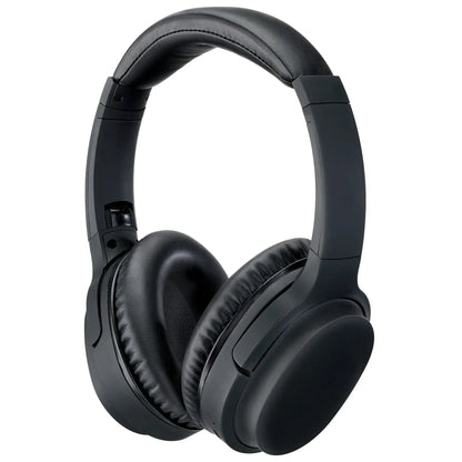 Black over-ear wireless gaming headset with cushioned ear pads