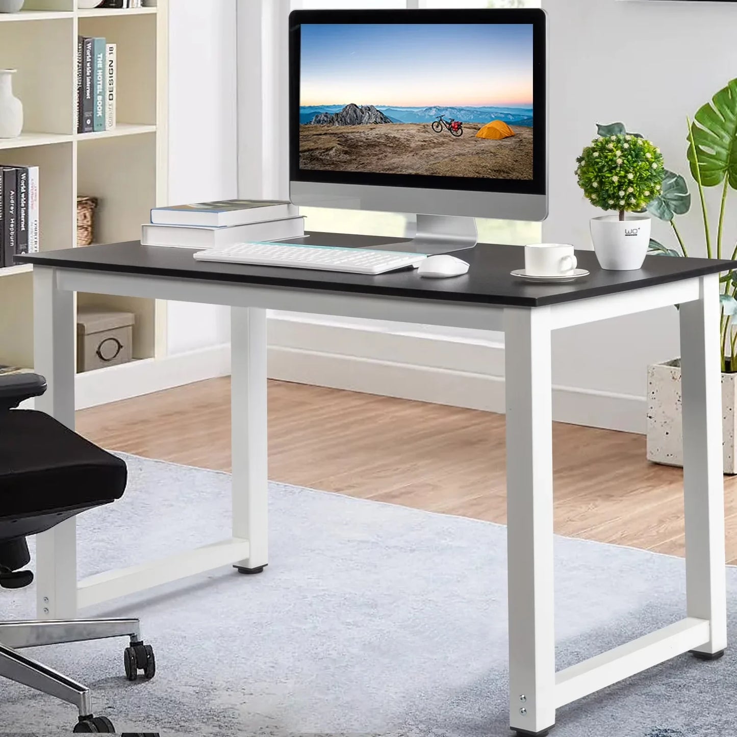 Wood Computer Desk PC Laptop Study Table Workstation Home Office Furniture