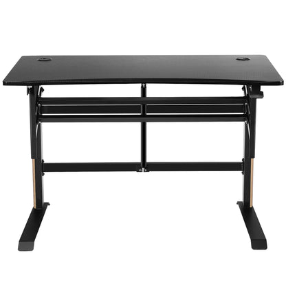 Pneumatic Height Adjustable Standing Desk Sit to Stand Computer Desk Workstaion