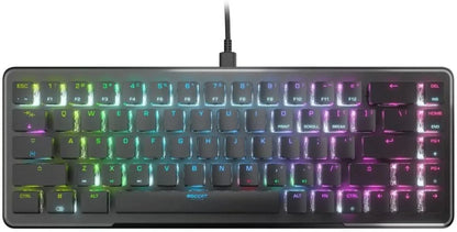 RGB backlit gaming keyboard, compact layout, black keys, modern design from Byte Style