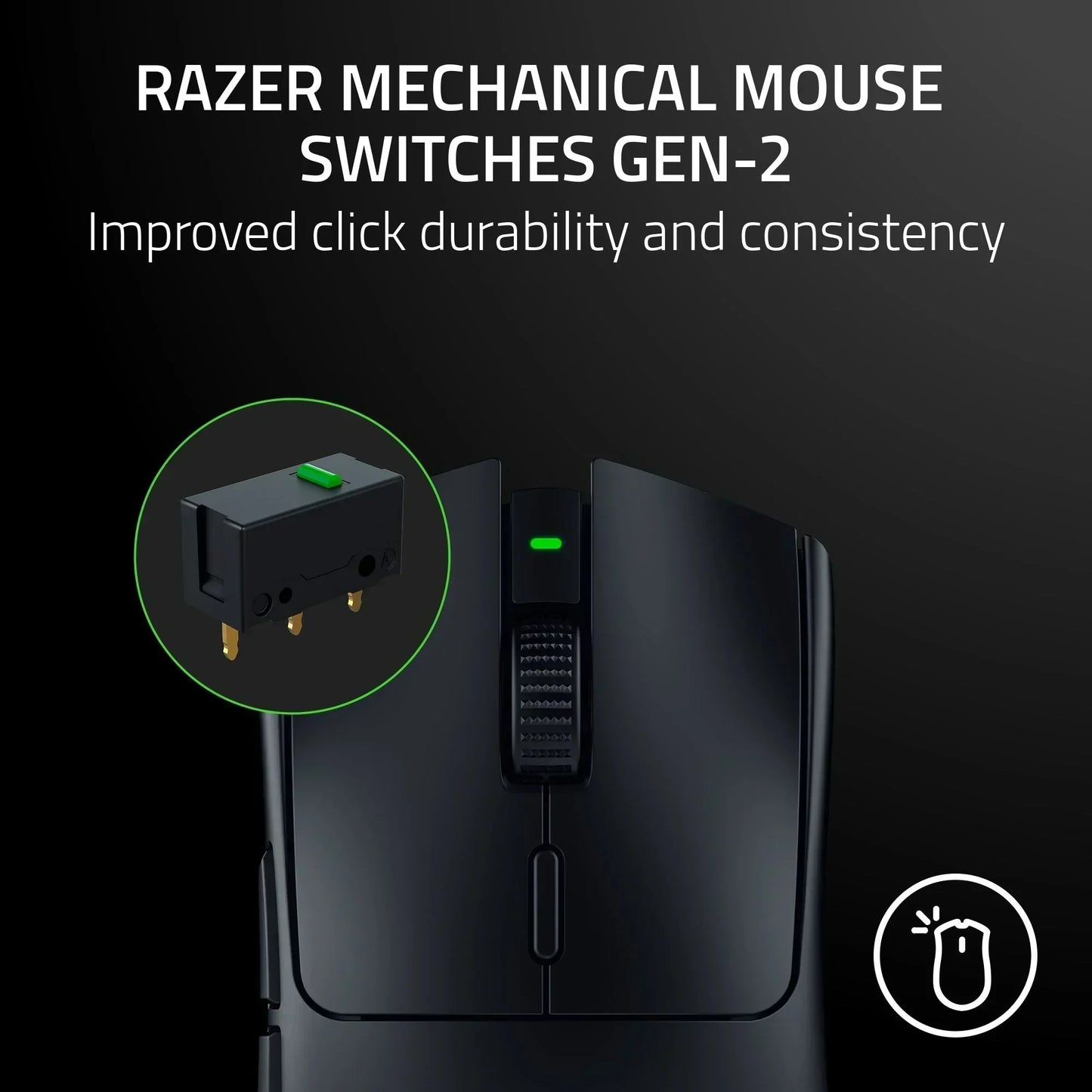 Viper V3 Hyperspeed Wireless Esports Mouse for PC, 82G, Black