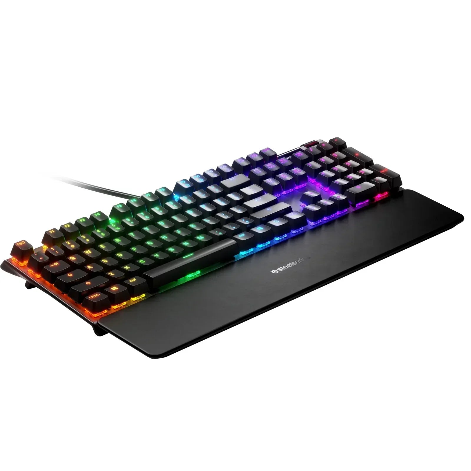 RGB mechanical gaming keyboard with wrist rest, modern design, Byte Style gaming gear