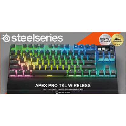 SteelSeries Apex Pro TKL Wireless RGB gaming keyboard with Omnipoint adjustable switches
