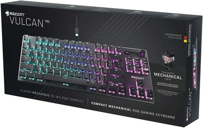 Roccat Vulcan TKL compact mechanical RGB gaming keyboard retail box, Byte Style gear
