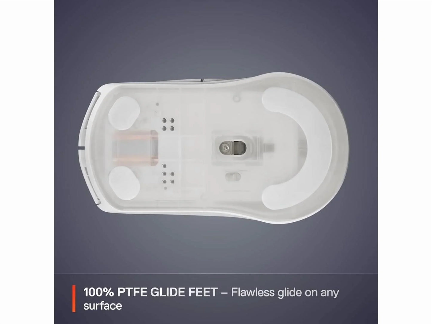 Rival 3 Wireless Gen 2 Gaming Mouse — 2.4Ghz and Bluetooth — 18000 DPI Truemove Air Optical Sensor — 60 Million Click Durability — Light-Weight — 100% PTFE Feet — White