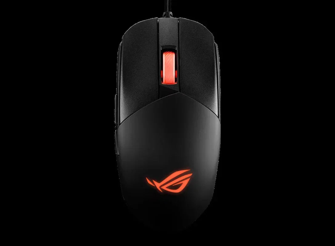 ROG Strix Impact III Gaming Mouse, Semi-Ambidextrous, Wired, Lightweight, 12000 DPI Sensor, 5 Programmable Buttons, Replaceable Switches, Paracord Cable, FPS Gaming Mouse, Black