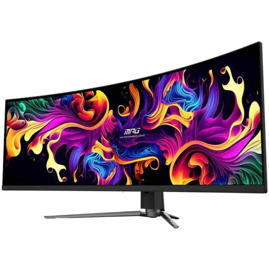 MPG 491CQP QD-OLED 49" 32:9 Curved 1800R, QD-OLED Gaming Monitor, 144Hz 0.03Ms, 5120 X 1440 (DQHD), Height Adjustable Arm, AI ENGINE