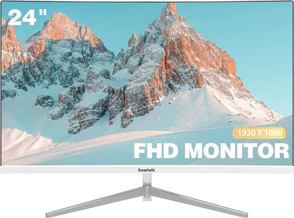 24-Inch Curved Gaming Monitor 120Hz Full HD 1080P Built-In Speakers Tilt Adjustable
