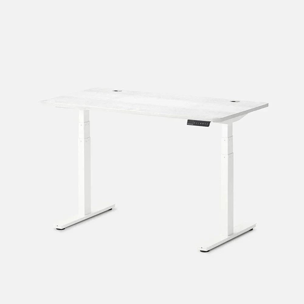 Desk 2 L-Shaped Standing Desk Triple Motor 77 X 64 White - Black