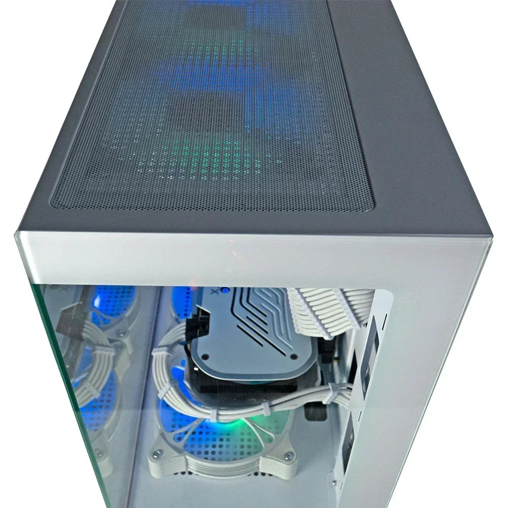 Stryker 4.0 Liquid-Cooled PC - AMD Ryzen 7 (4.4Ghz), RTX 5060 8GB, 16G DDR4, 1TB SSD, White