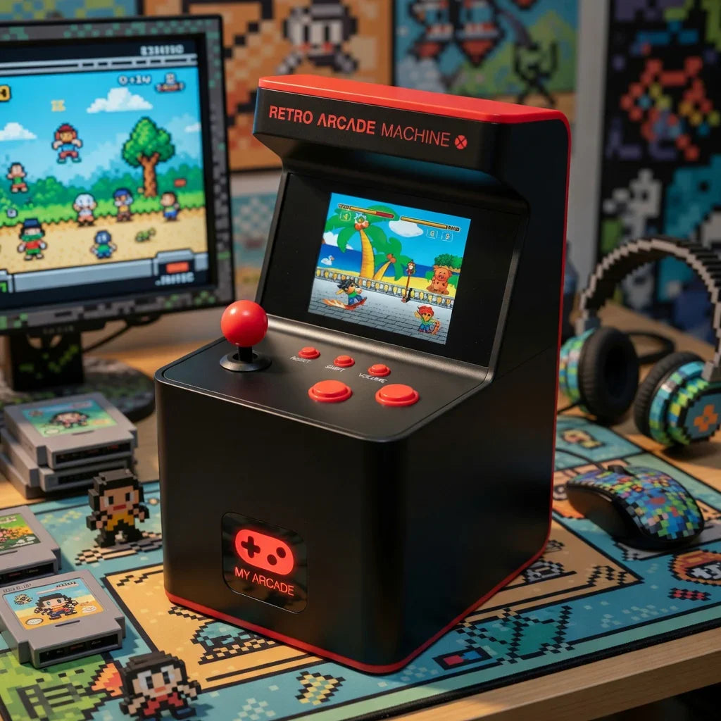 Dreamgear Machine X Mini Retro Gaming Arcade | Handheld