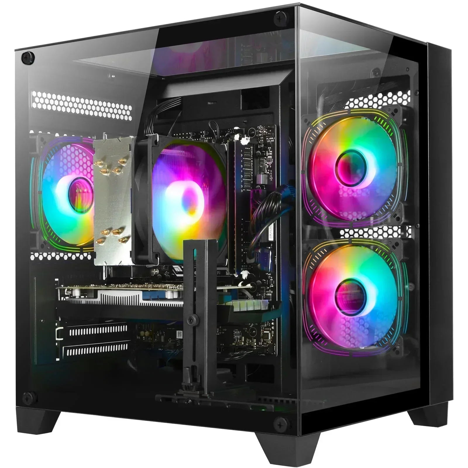 Gaming PC, Ryzen 5 5500, RX 6500 XT 4GB, 16GB DDR4, 1TB SSD, Wifi 6, 1080P Esports