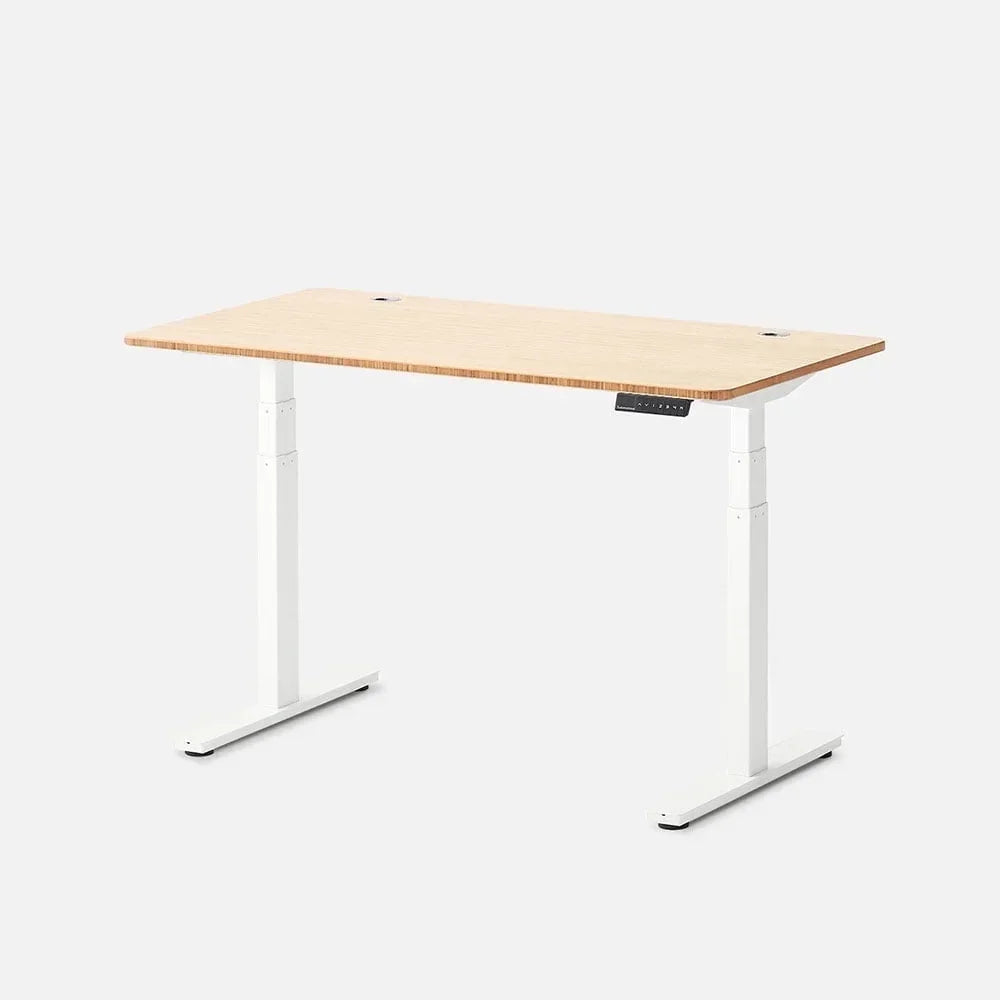 Desk 2 L-Shaped Standing Desk Triple Motor 77 X 64 White - Black