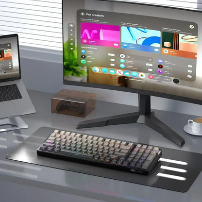Magegee LIGHT100 Wireless Creamy Keyboard, Gasket Structure Hot Swappable, 2....