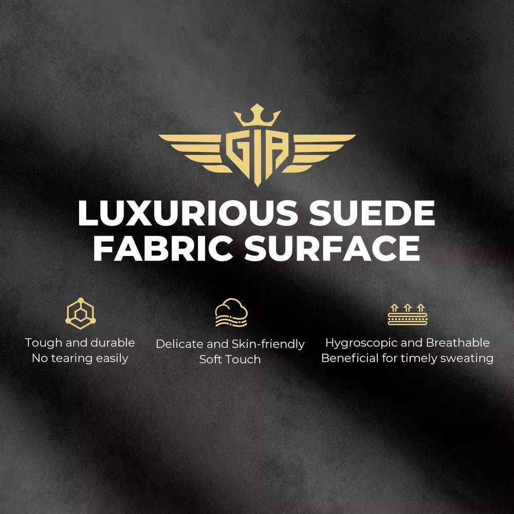 Luxurious suede fabric surface: tough, skin-friendly, breathable for gaming apparel