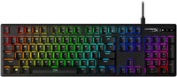 HyperX RGB mechanical gaming keyboard with full-size layout and rainbow backlit keys