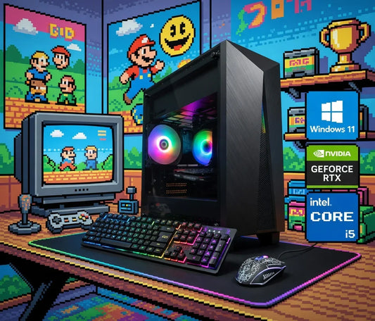 Odyssey Nova V2 Gaming PC | Intel Core i5 up to 4.1GHz | GeForce RTX 3050 6GB | 16GB DDR4 | 1TB NVMe SSD | RGB Fans | Wi‑Fi | Bluetooth | Windows 11 Pro