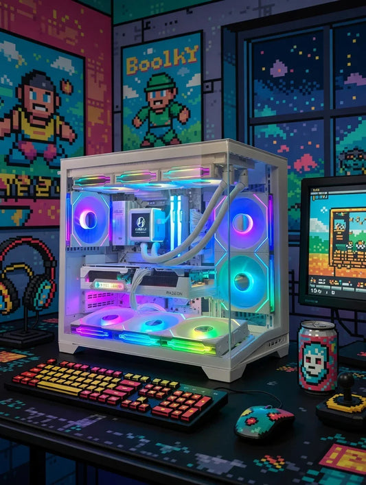 Draco Ultra Gaming PC | Ryzen 7 9800X3D | Radeon RX 9070 XT | 360mm LCD AIO | 32GB DDR5 6000MHz | 2TB M.2 SSD | B850 Motherboard